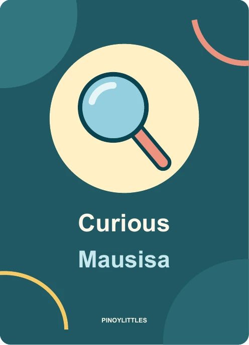 Curious reverse with matching icon and bilingual labels