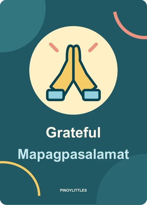 Grateful reverse with matching icon and bilingual labels